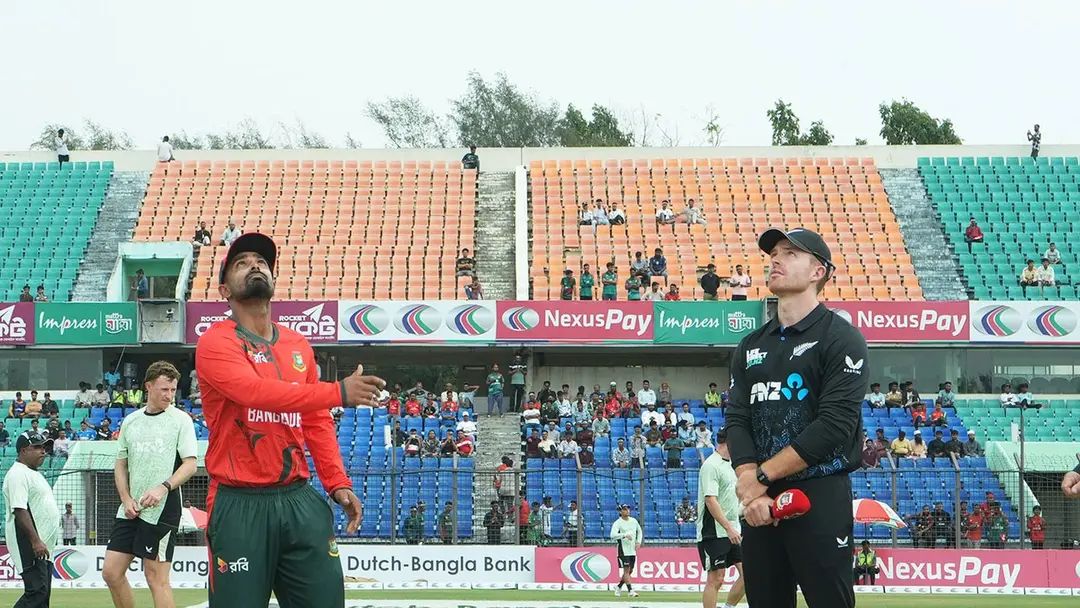 ছিটকে গেলেন নিউজিল্যান্ড অধিনায়ক, টস জিতে ফিল্ডিংয়ে বাংলাদেশ