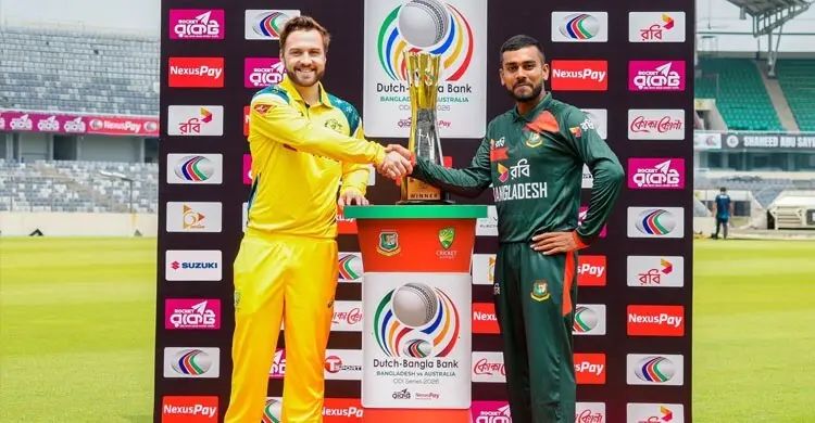মিরপুরে প্রথম ওয়ানডে, টসে জিতে বাংলাদেশকে ব্যাটিংয়ে পাঠাল অস্ট্রেলিয়া