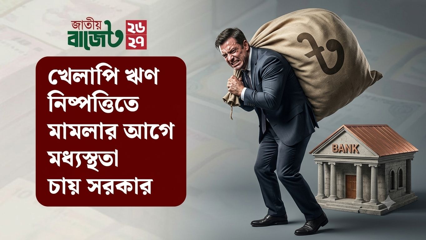 খেলাপি ঋণ নিষ্পত্তিতে মামলার আগে মধ্যস্থতা চায় সরকার
