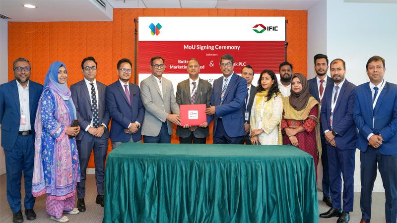 আইএফআইসি ব্যাংক ও বাটারফ্লাই মার্কেটিং লিমিটেড এর মধ্যে সমঝোতা স্বারক স্বাক্ষর